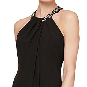 S.L. Fashions Women's Jewel Halter Sheath Dress Size 18W